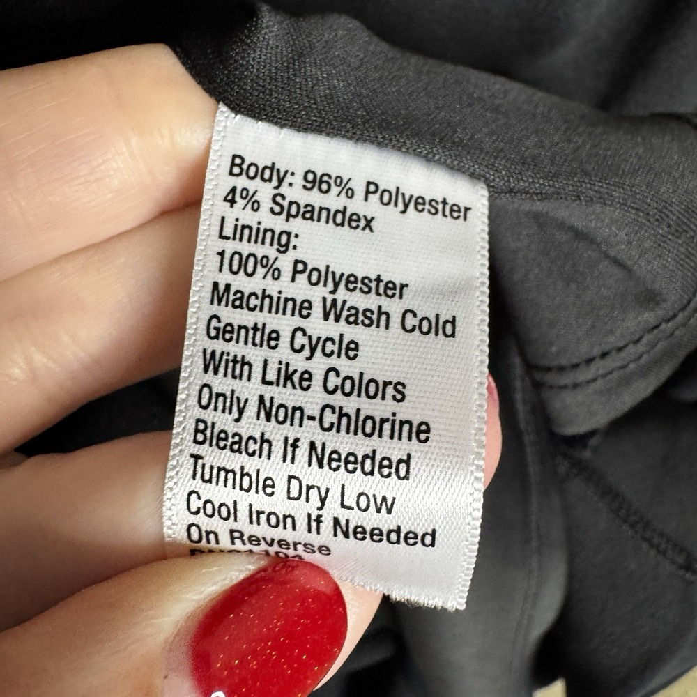 The Limited Black Sheath LBD Dress Plus‎ size 2X Ruched Women's Career Business - Picture 5 of 6